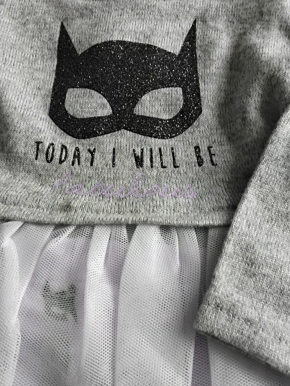 Batman Gray, and‎ Purple.Black Logo Baby 2 Piece Set - Picture 2 of 4